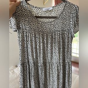 Carly Jean Babydoll Leopard Print Dress